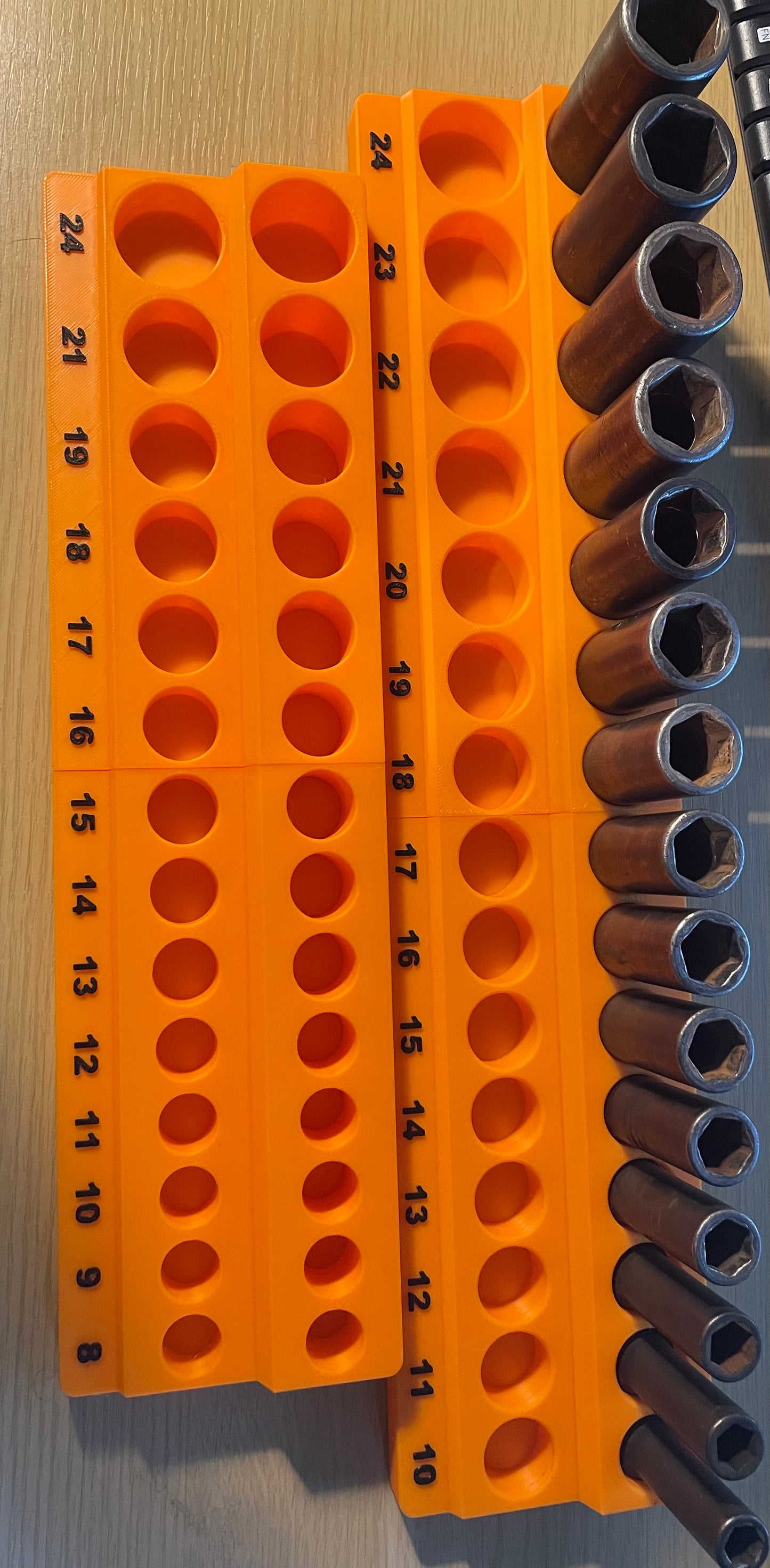 Socket rail to suit snap on